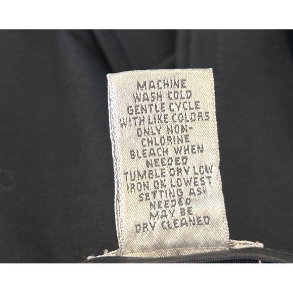 Chico's Womens Black Flat Front Regular Fit Side Zip Dress Pants Size Small - Picture 3 of 6